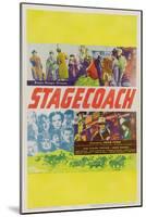 Stagecoach, 1939, Directed by John Ford-null-Mounted Giclee Print