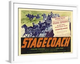 Stagecoach, 1939-null-Framed Art Print