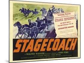 Stagecoach, 1939-null-Mounted Art Print