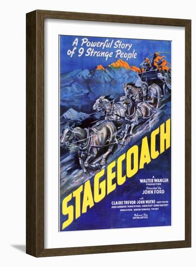 Stagecoach, 1939-null-Framed Art Print