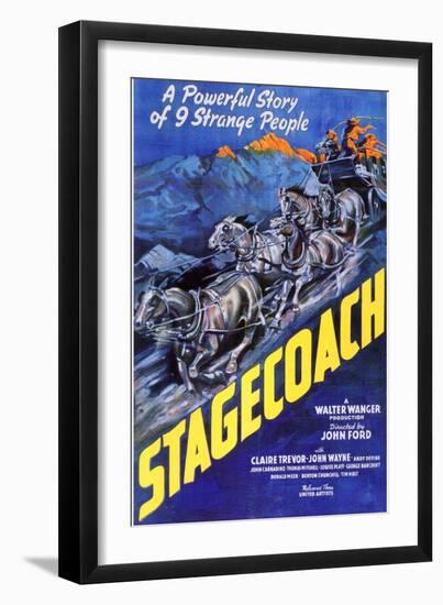 Stagecoach, 1939-null-Framed Art Print