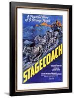 Stagecoach, 1939-null-Framed Art Print