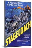 Stagecoach, 1939-null-Mounted Art Print