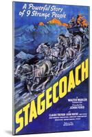 Stagecoach, 1939-null-Mounted Art Print