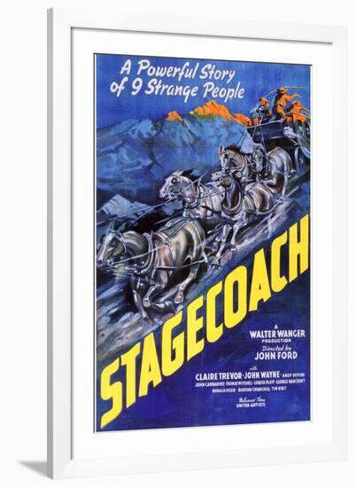 Stagecoach, 1939-null-Framed Art Print