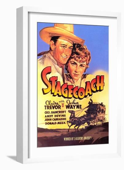 Stagecoach, 1939-null-Framed Art Print