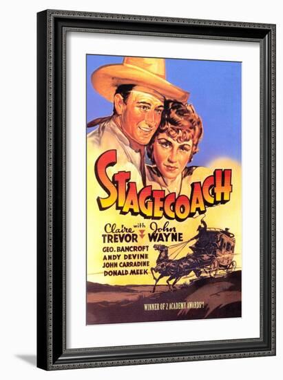 Stagecoach, 1939-null-Framed Art Print