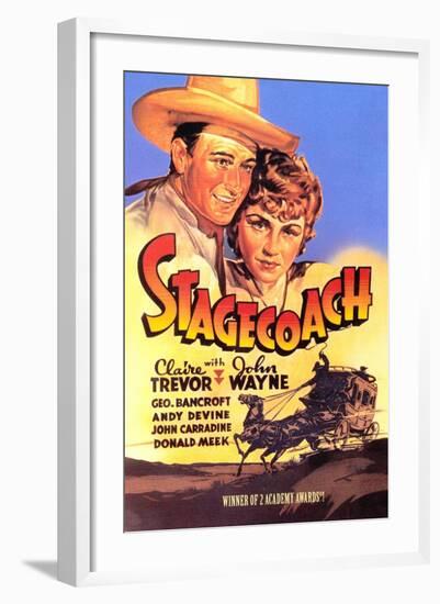 Stagecoach, 1939-null-Framed Art Print