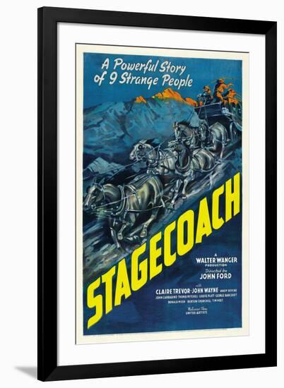 Stagecoach, 1939-null-Framed Giclee Print