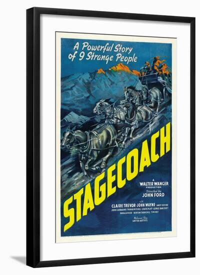 Stagecoach, 1939-null-Framed Giclee Print