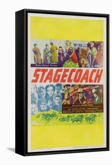 Stagecoach, 1939-null-Framed Stretched Canvas