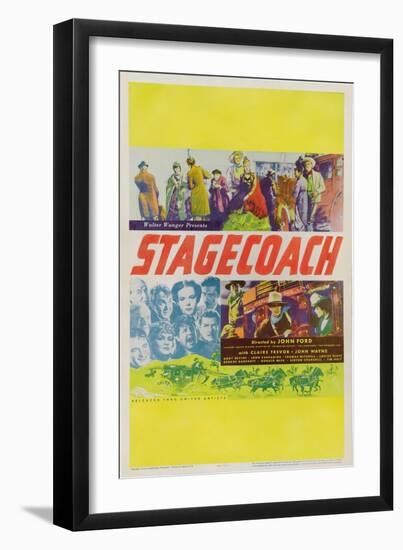 Stagecoach, 1939-null-Framed Art Print