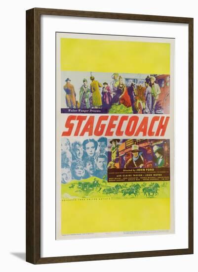 Stagecoach, 1939-null-Framed Art Print