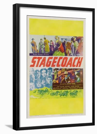 Stagecoach, 1939-null-Framed Art Print