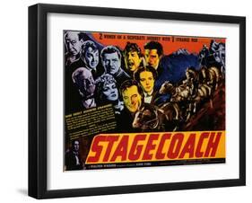 Stagecoach, 1939-null-Framed Art Print