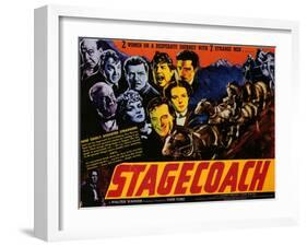 Stagecoach, 1939-null-Framed Art Print