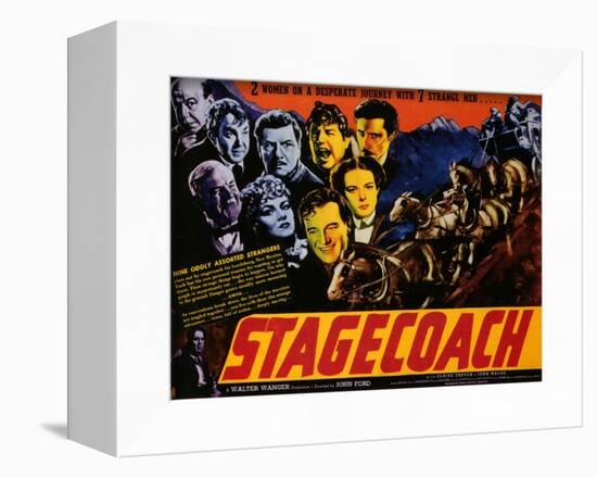 Stagecoach, 1939-null-Framed Art Print