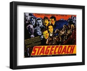 Stagecoach, 1939-null-Framed Art Print