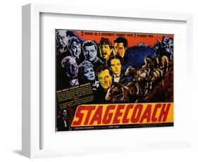 Stagecoach, 1939-null-Framed Art Print