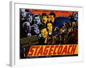 Stagecoach, 1939-null-Framed Art Print