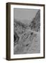 Stagecoach And Wagon Supply Route From The Mining Town Of Ouray To Silver Mining Town Of Silverton-W.H. Jackson-Framed Art Print