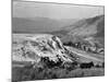 Stagecoach at Mammoth Hot Springs-null-Mounted Photographic Print