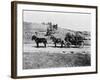 Stagecoach at Yellowstone National Park Photograph - Yellowstone, WY-Lantern Press-Framed Art Print