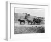 Stagecoach at Yellowstone National Park Photograph - Yellowstone, WY-Lantern Press-Framed Art Print