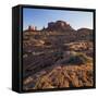 Stagecoach, Brighams Tomb, Monument Valley, Navajo Tribal Park, Utah, Usa-Rainer Mirau-Framed Stretched Canvas