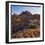 Stagecoach, Brighams Tomb, Monument Valley, Navajo Tribal Park, Utah, Usa-Rainer Mirau-Framed Photographic Print