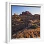 Stagecoach, Brighams Tomb, Monument Valley, Navajo Tribal Park, Utah, Usa-Rainer Mirau-Framed Photographic Print