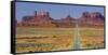 Stagecoach, Brighams Tomb, Road 163, Monument Valley, Navajo Tribal Park, Utah, Usa-Rainer Mirau-Framed Stretched Canvas