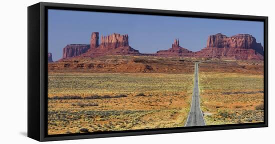 Stagecoach, Brighams Tomb, Road 163, Monument Valley, Navajo Tribal Park, Utah, Usa-Rainer Mirau-Framed Stretched Canvas