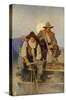 Stagecoach Driver and Armed Guard in the West-null-Stretched Canvas