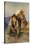 Stagecoach Driver and Armed Guard in the West-null-Stretched Canvas