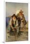 Stagecoach Driver and Armed Guard in the West-null-Framed Giclee Print