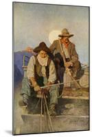 Stagecoach Driver and Armed Guard in the West-null-Mounted Giclee Print