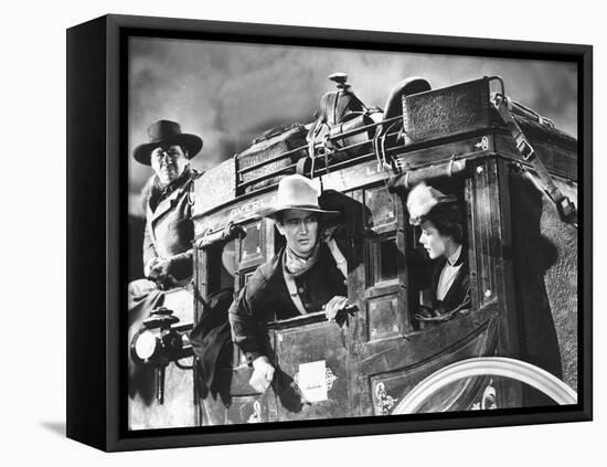 Stagecoach, George Bancroft, John Wayne, Louise Platt, 1939, On The Stagecoach-null-Framed Stretched Canvas