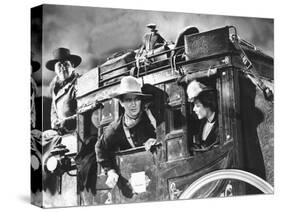 Stagecoach, George Bancroft, John Wayne, Louise Platt, 1939, On The Stagecoach-null-Stretched Canvas