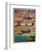 Stagecoach, Japanese Movie Poster, 1939-null-Framed Art Print