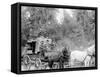 Stagecoach, Possibly Adirondack Mountains, N.Y., or White Mountains, N.H.-null-Framed Stretched Canvas