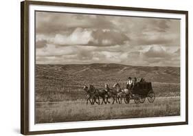 Stagecoach Run-Barry Hart-Framed Giclee Print