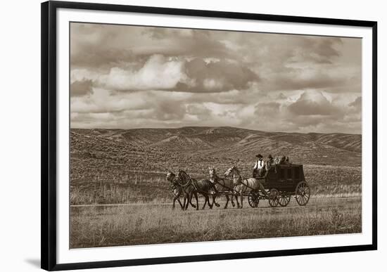 Stagecoach Run-Barry Hart-Framed Giclee Print