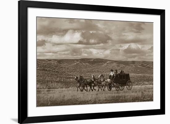 Stagecoach Run-Barry Hart-Framed Giclee Print