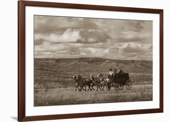 Stagecoach Run-Barry Hart-Framed Giclee Print