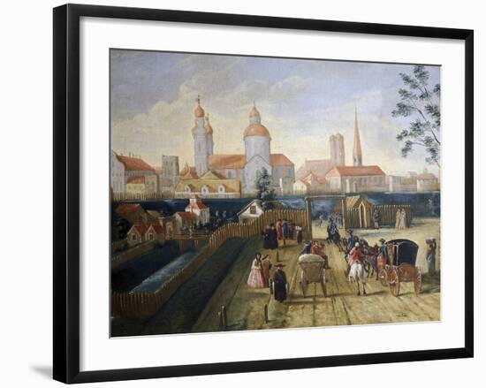 Stagecoach Station in Munich, 1775-Joseph Stephan-Framed Giclee Print