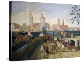 Stagecoach Station in Munich, 1775-Joseph Stephan-Stretched Canvas