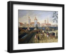 Stagecoach Station in Munich, 1775-Joseph Stephan-Framed Giclee Print