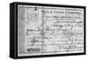 Stagecoach Ticket, 1868-null-Framed Stretched Canvas