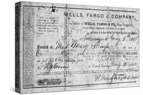 Stagecoach Ticket, 1868-null-Stretched Canvas
